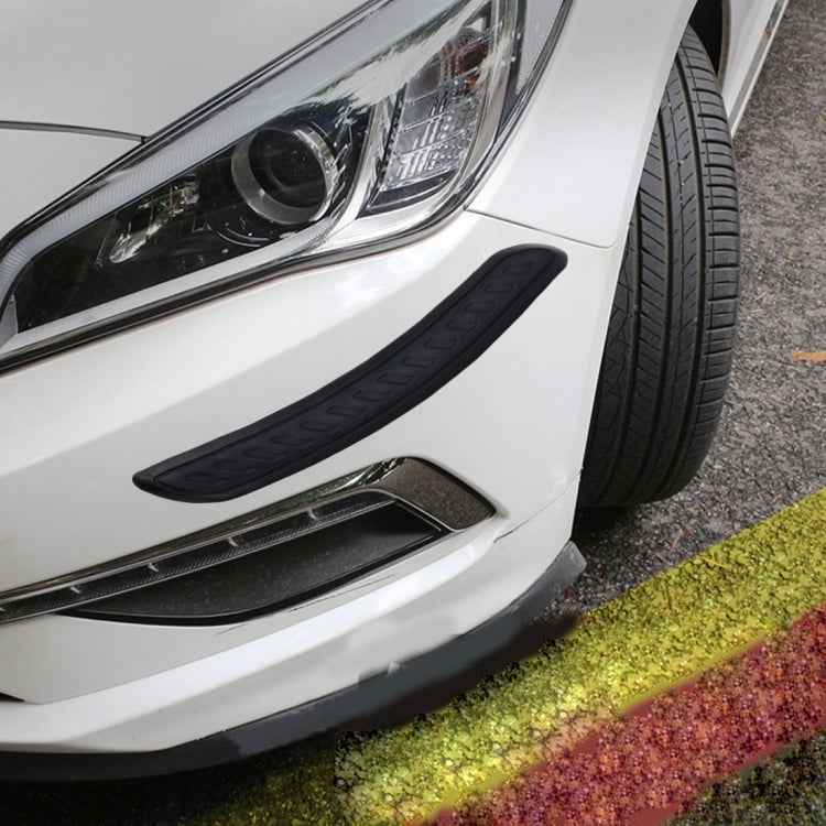2 PCS Universal Car Auto Rubber Body Bumper Guard Protector Strip Sticker