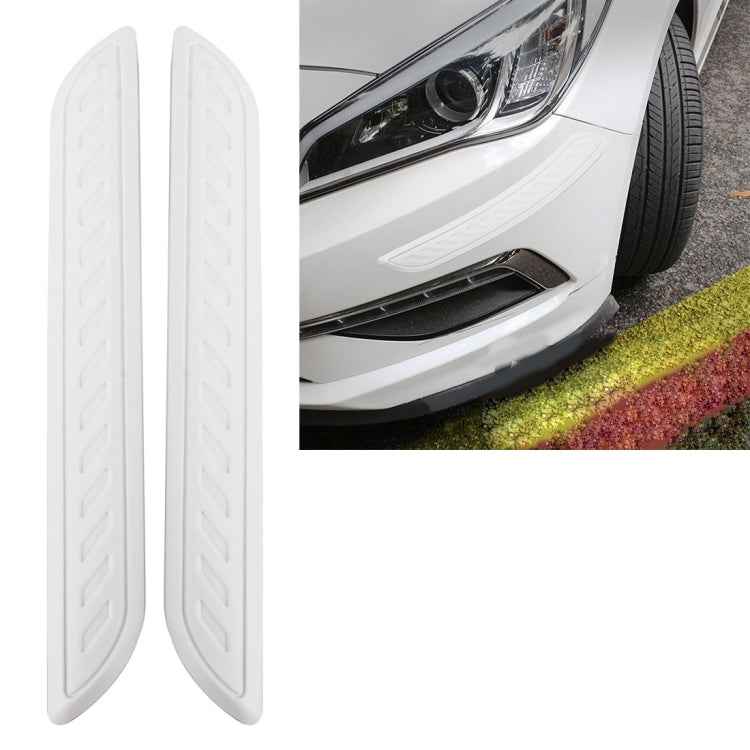 2 PCS Universal Car Auto Rubber Body Bumper Guard Protector Strip Sticker