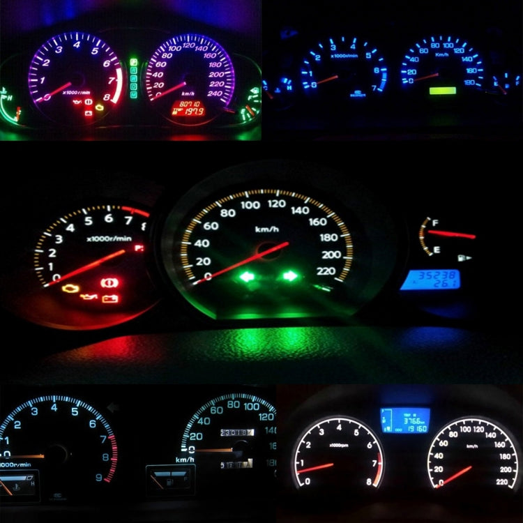 10 PCS 0.5W T3 Instrument Panel LED Light Dashboard Indicator Lamp Bulb, 0.5W T3
