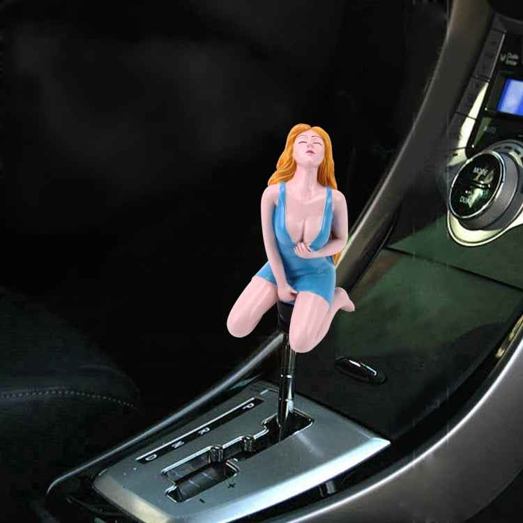 Universal Sexy Beauty Shape ABS Manual or Automatic Gear Shift Knob  with Three Rubber Covers Fit for All Car