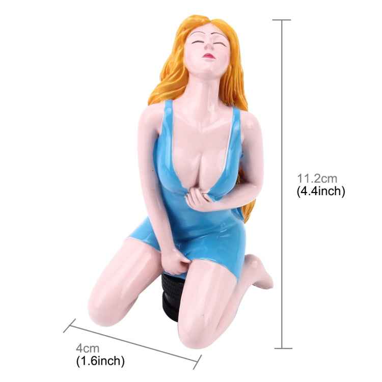 Universal Sexy Beauty Shape ABS Manual or Automatic Gear Shift Knob  with Three Rubber Covers Fit for All Car