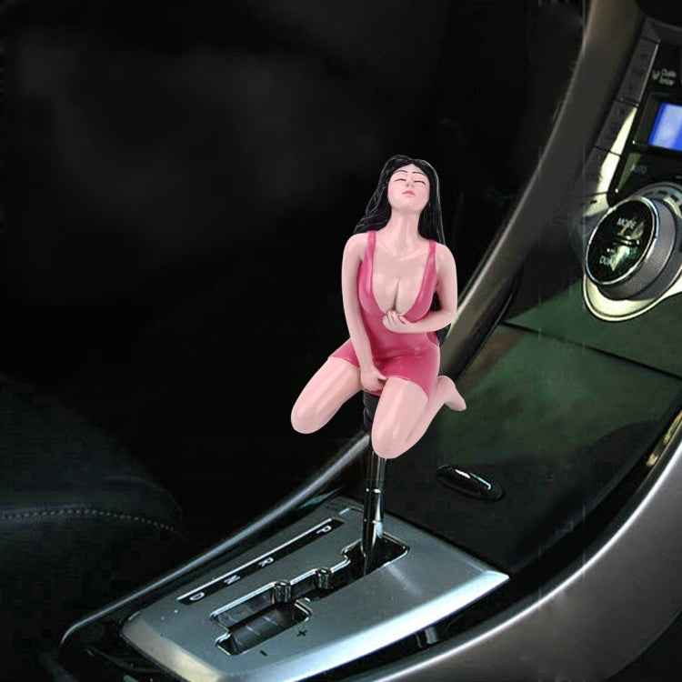 Universal Sexy Beauty Shape ABS Manual or Automatic Gear Shift Knob  with Three Rubber Covers Fit for All Car