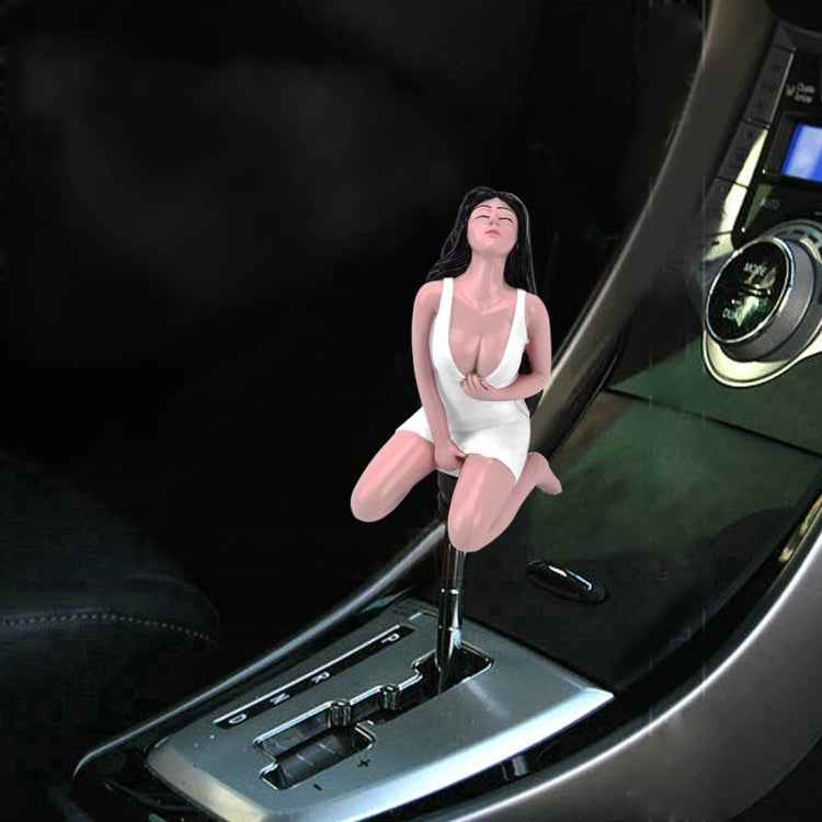 Universal Sexy Beauty Shape ABS Manual or Automatic Gear Shift Knob  with Three Rubber Covers Fit for All Car