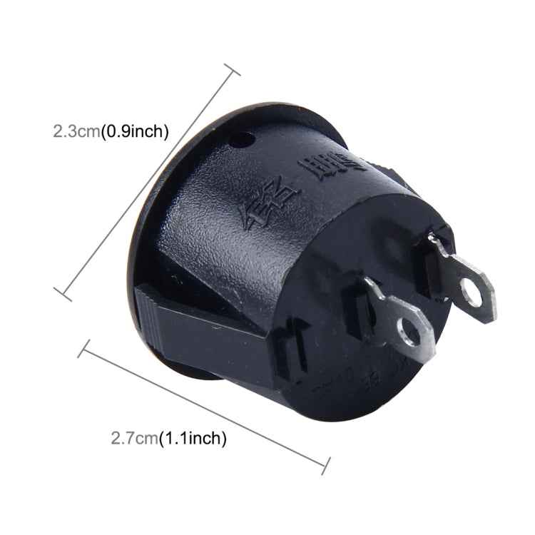 Car Auto Universal DIY 2 Pin Round Cap OFF- ON Push Button