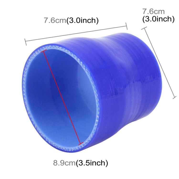 Universal Car Air Filter Diameter Intake Tube Constant Straight Tube Hose Diameter Variable Hose Connector Silicone Intake Connection Tube Turbocharger Silicone Tube Rubber Silicone Tube, Inner Diameter: 76-89mm