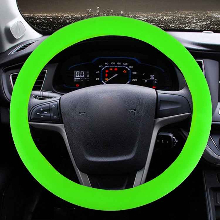 Crocodile Texture Universal Rubber Car Steering Wheel Cover For 34-48cm Wheel