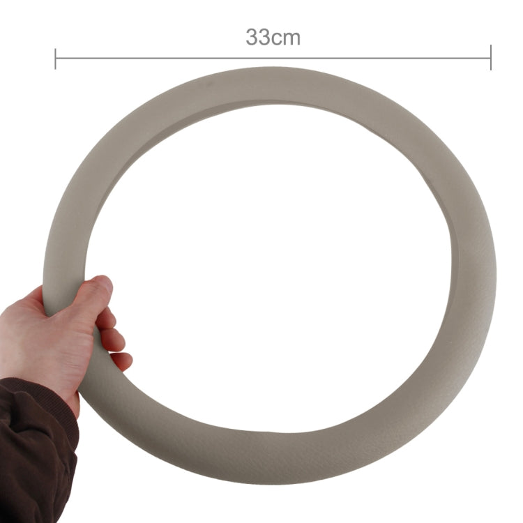 Crocodile Texture Universal Rubber Car Steering Wheel Cover For 34-48cm Wheel