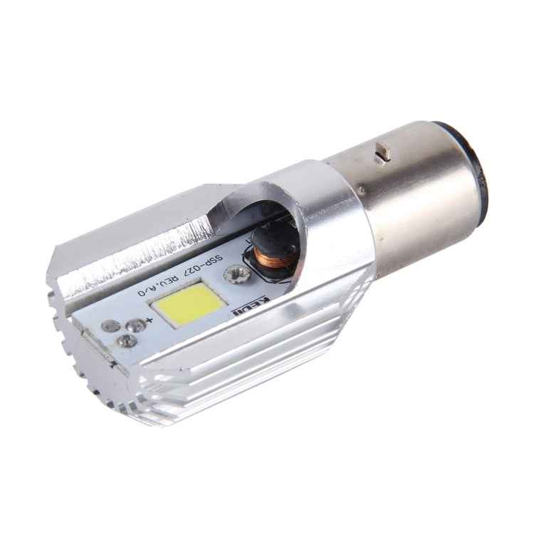 BA20D 5W 400lm 6000K COB LEDs Motorcycle Headlight Lamp, DC 9-80V