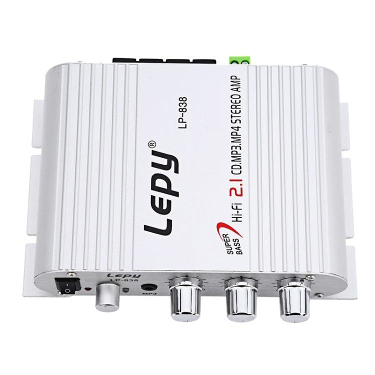Car 2.1CH HIFI Subwoofer Amplifier Audio, Support MP3