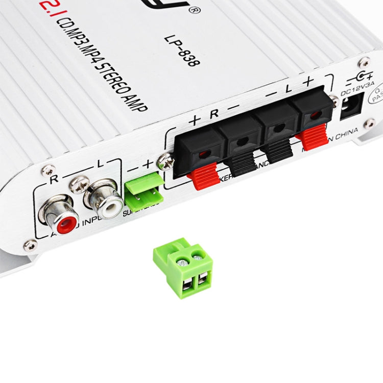 Car 2.1CH HIFI Subwoofer Amplifier Audio, Support MP3