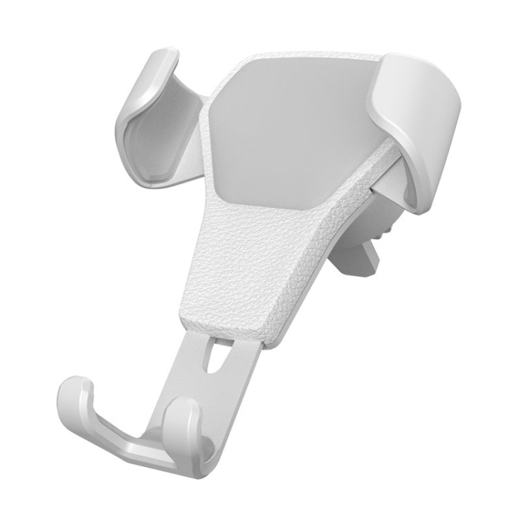 Litchi Texture Gravity Car Mount Phone Holder, Litchi Texture(White), Litchi Texture(Black)