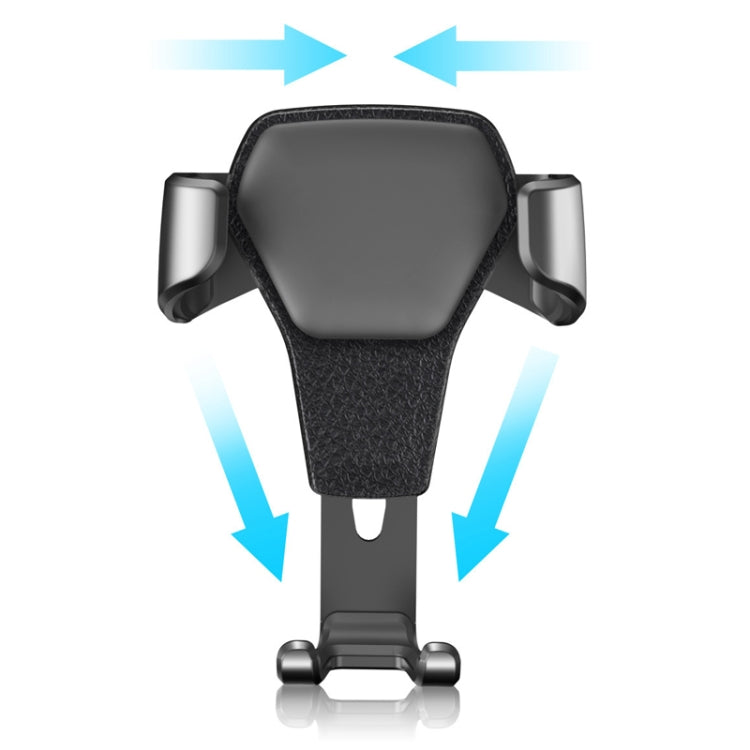 Litchi Texture Gravity Car Mount Phone Holder, Litchi Texture(White), Litchi Texture(Black)