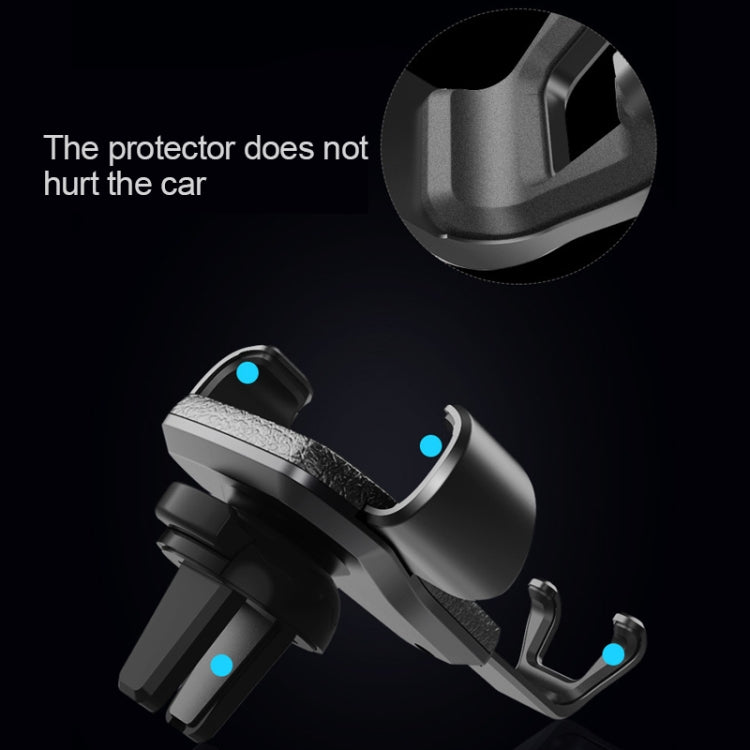 Litchi Texture Gravity Car Mount Phone Holder, Litchi Texture(White), Litchi Texture(Black)