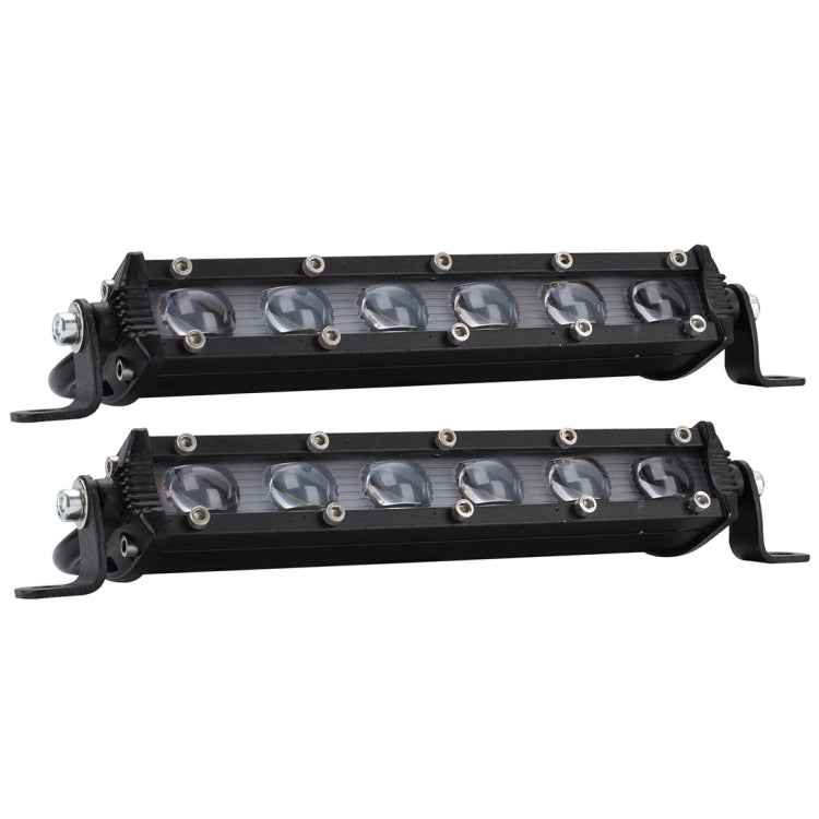 2 PCS 8 inch 18W 6000K IP67 1800ML Car Boat Marine Work Lights Spotlight LED Bulbs, DC 9-30V