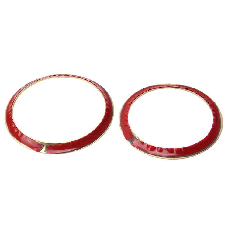 2 PCS/Set Zinc Alloy Steering Wheel Decoration Ring Sticker Logo Car Styling Modification Car Front Logo Ring Decoration Rear Cover Trim Hood Emblem Rings for BMW 3 Series