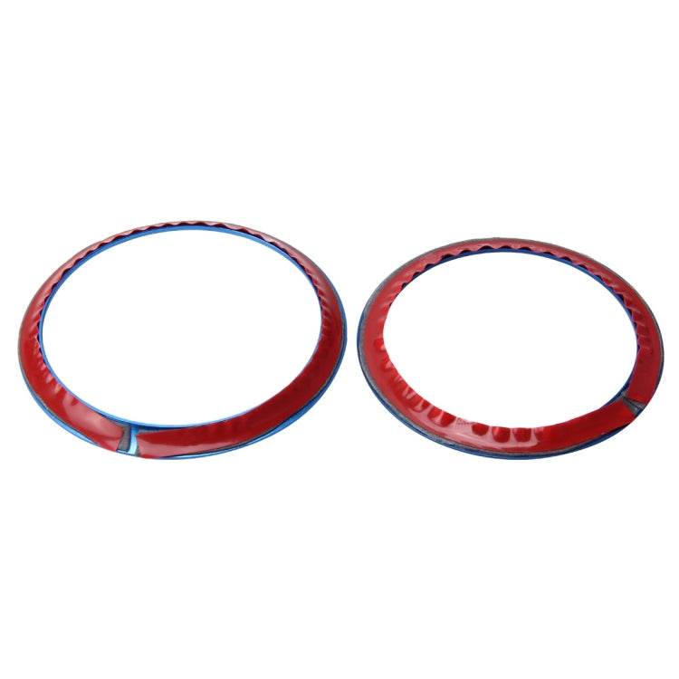 2 PCS/Set Zinc Alloy Steering Wheel Decoration Ring Sticker Logo Car Styling Modification Car Front Logo Ring Decoration Rear Cover Trim Hood Emblem Rings for BMW 3 Series, For BMW 3 Series