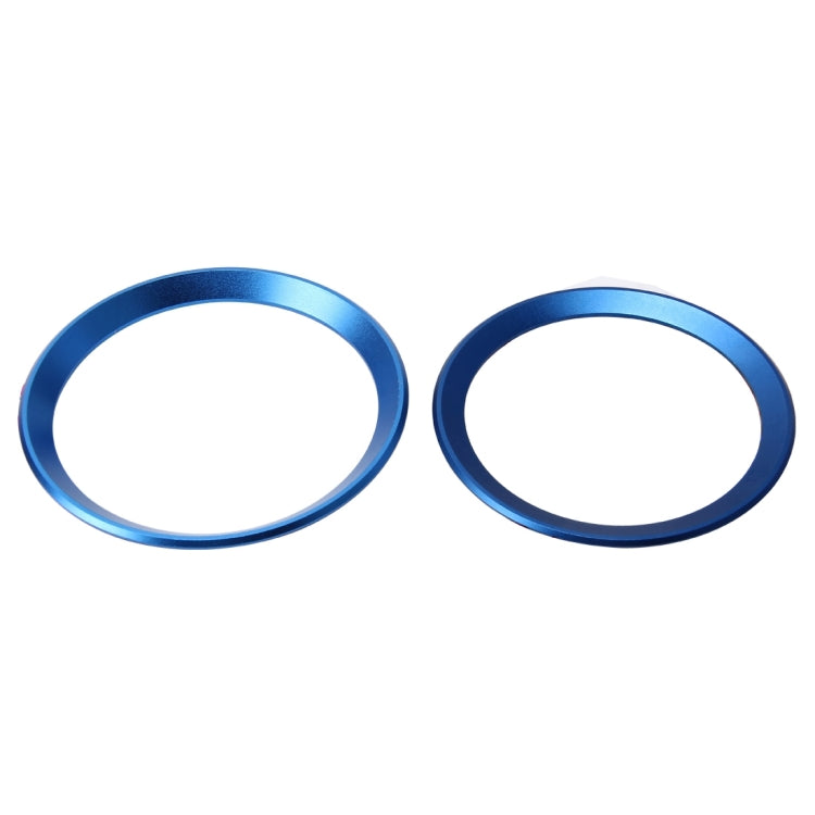2 PCS/Set Zinc Alloy Steering Wheel Decoration Ring Sticker Logo Car Styling Modification Car Front Logo Ring Decoration Rear Cover Trim Hood Emblem Rings for BMW 3 Series, For BMW 3 Series