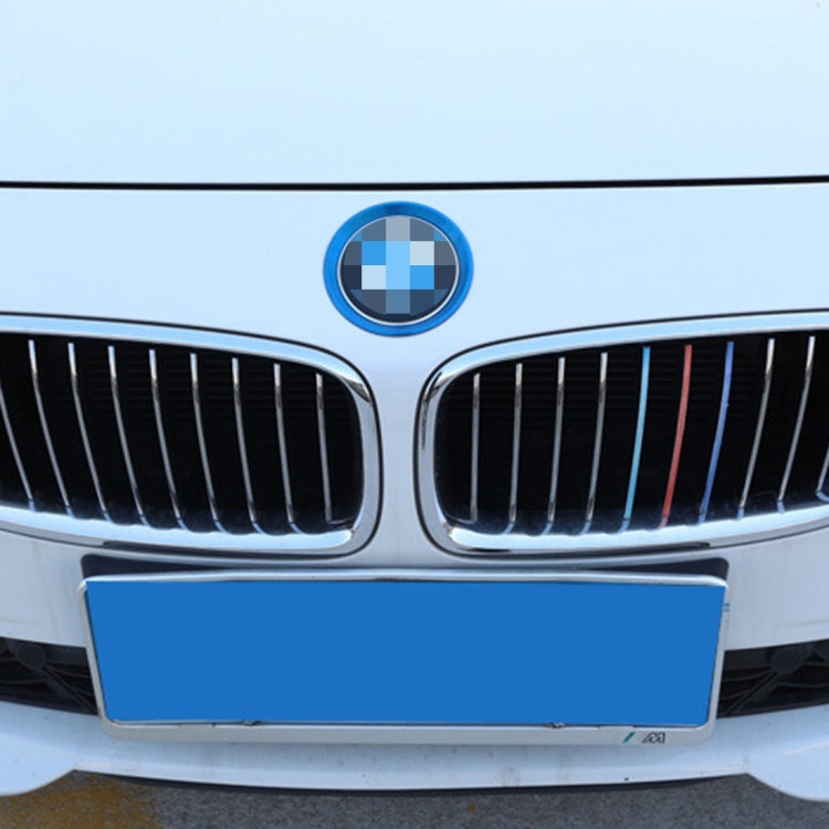 2 PCS/Set Zinc Alloy Steering Wheel Decoration Ring Sticker Logo Car Styling Modification Car Front Logo Ring Decoration Rear Cover Trim Hood Emblem Rings for BMW 3 Series, For BMW 3 Series
