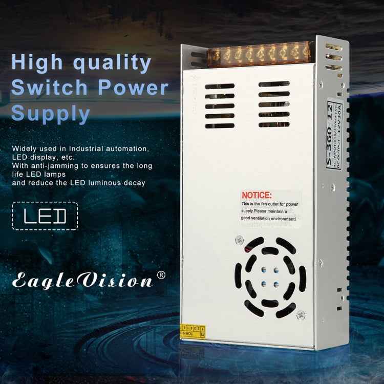 AC 220V to DC 12V 30A 360W Power Adapter AC-DC Converter Step Down Module Voltage Transformer Switch Power
