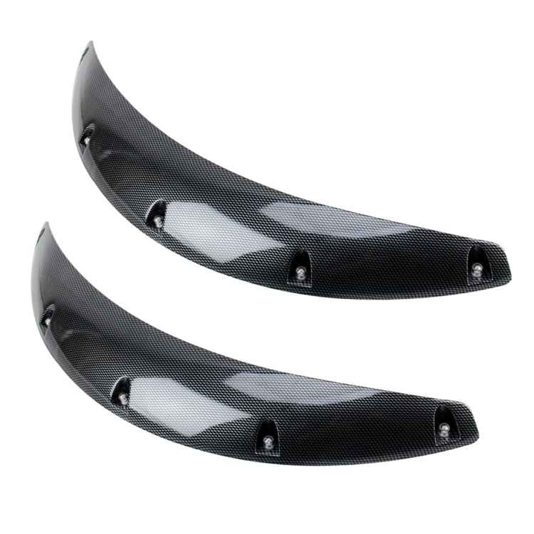 2 PCS 58cm Car Stickers Rubber Large Round Arc Strips Universal Fender Flares Wheel Eyebrow Decal Sticker Eyebrow Car-covers Black Striped Round Arc Strips