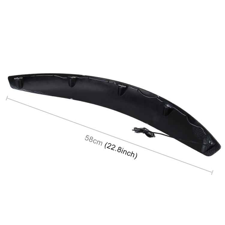 2 PCS 58cm Car Stickers Rubber Large Round Arc Strips Universal Fender Flares Wheel Eyebrow Decal Sticker Eyebrow Car-covers Black Striped Round Arc Strips