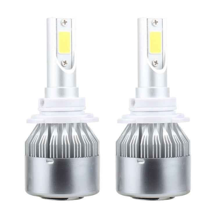 2 PCS 9005 18W 1800 LM 6000K IP68 Casnbus Constant Current Car LED Headlight with 2 COB Lamps, DC 9-36V