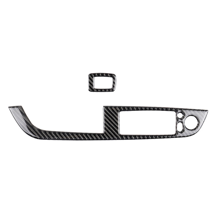 Car Carbon Fiber Window Lift Panel With Folding Key Soild Decorative Sticker for Left Drive BMW Z4  2009-2015
