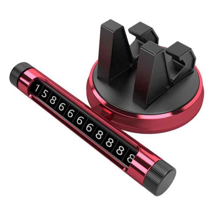 Multi-function Car Instrument Panel Mobile Phone Holder Temporary Parking Card