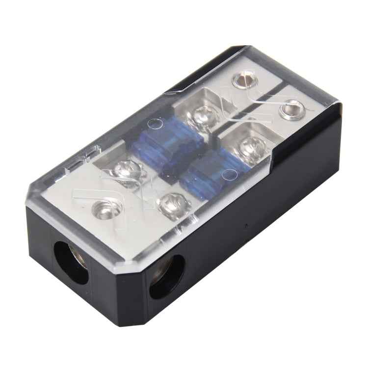 Car Stereo Car Audio Fuse Holder Insurance 60A Car Audio Fuse Holder 1 in 2 Ways Car Auto Fuse Holder Blade Fuse Holder for Car Audio, 1 in 2 Ways