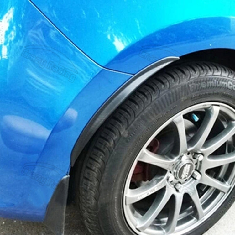2 PCS 54cm Car Stickers Rubber Large Round Arc Strips Universal Fender Flares Wheel Eyebrow Decal Sticker Eyebrow Car-covers Black Striped Round Arc Strips