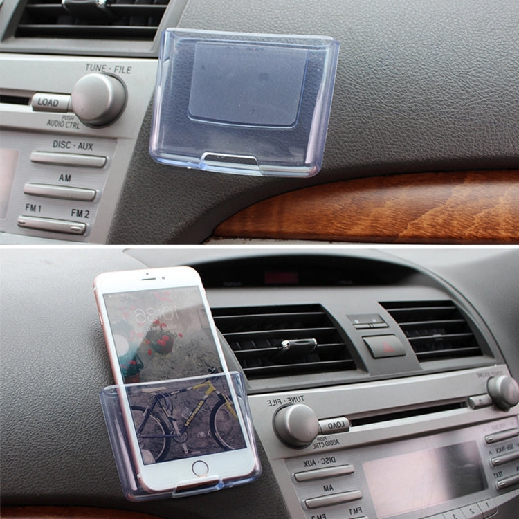 SHUNWEI Car Storage Bag Car Storage Box Bonded Phone Holder Transparent Mobile Phone Box