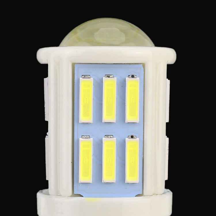 2 PCS 1156 / BA15S 4.5W DC 12V 6000K 290LM Car Auto Ceramics Turn Lights / Reversing Light 27LEDs SMD-7020 Lamps, with Projector Lens