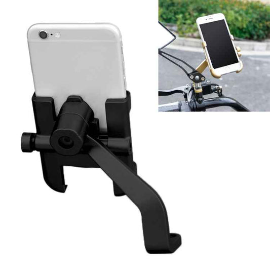 Motorcycle Rear View Mirror Aluminum Alloy Phone Bracket, Suitable for 60-100mm Device, Rear View Mirror for 60-100mm