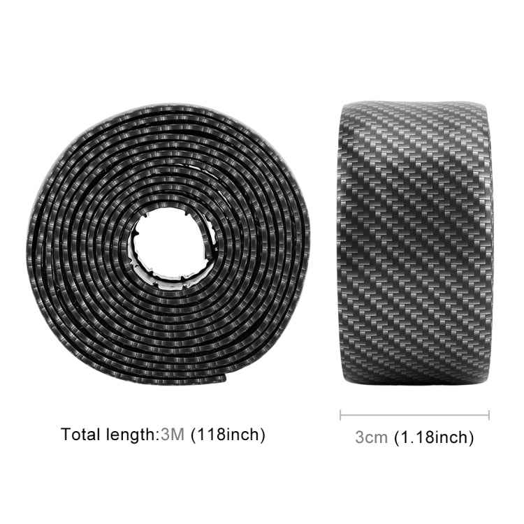 Universal Car Door Threshold Decoration Strip Decorative Sticker, Size : 3CM x 3M