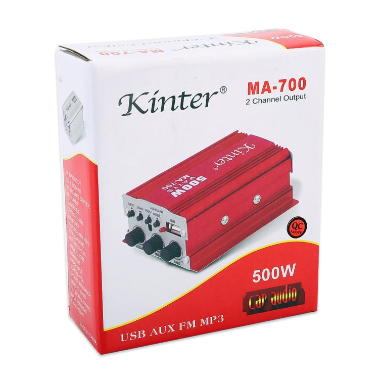 MA-700 Car Mini Amplifier Audio, Support MP3 / FM / USB, with Remote Control, MA-700
