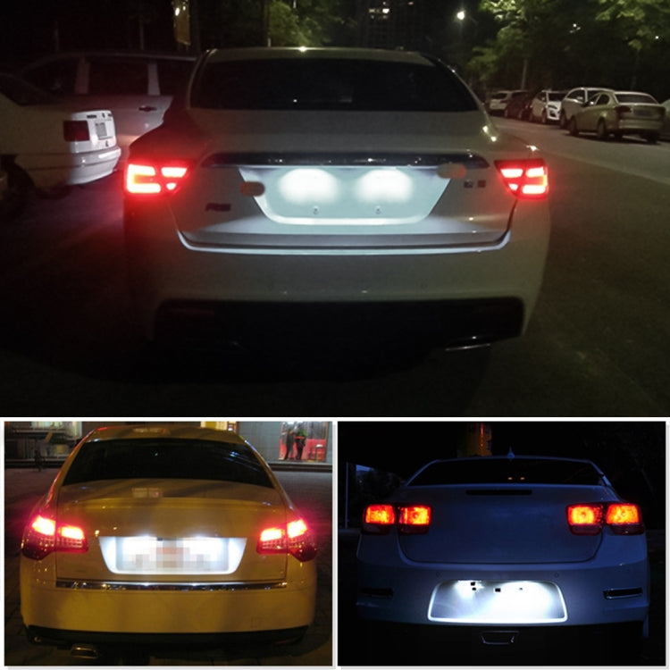 2 PCS DC 12V 3W 150LM 6000K LED License Plate Light 18LEDs SMD-3528 Bulbs Lamps for Land Rover