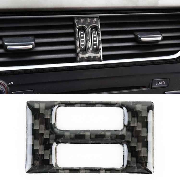 Car Carbon Fiber Air Conditioning Switch Decorative Sticker for Audi A4L / A5 / Q5 2009-2016