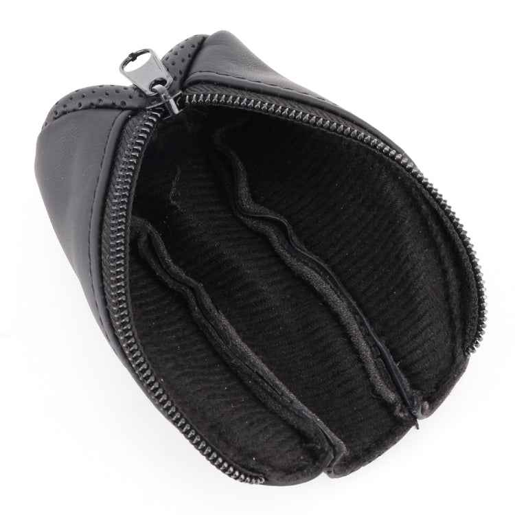 Universal Nonslip Breathable Genuine Leather Car Gear Shift Knob Cover