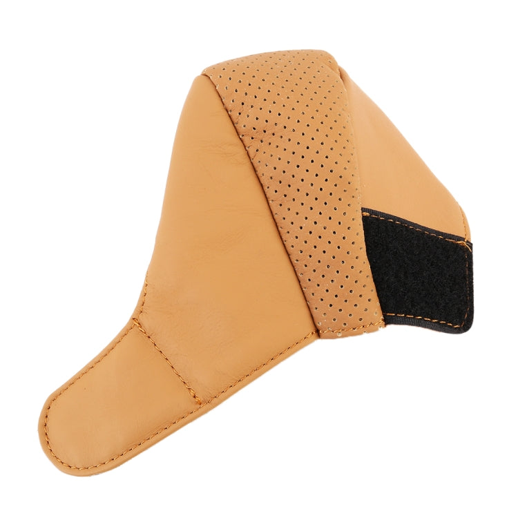 Universal Nonslip Breathable Genuine Leather Car Gear Shift Knob Cover