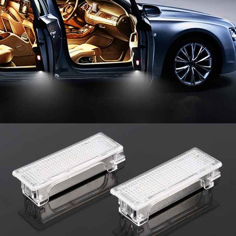 2 PCS LED Car DC 12V 1.5W 6000K 100LM Door Lights 18LEDs SMD-3528 Lamps for BMW E81