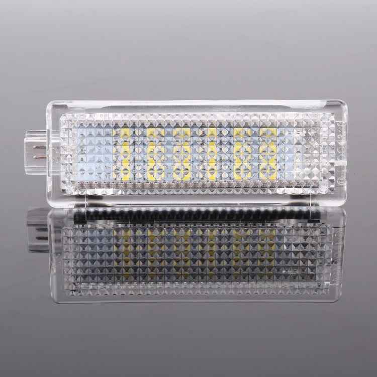 2 PCS LED Car DC 12V 1.5W 6000K 100LM Door Lights 18LEDs SMD-3528 Lamps for BMW E81