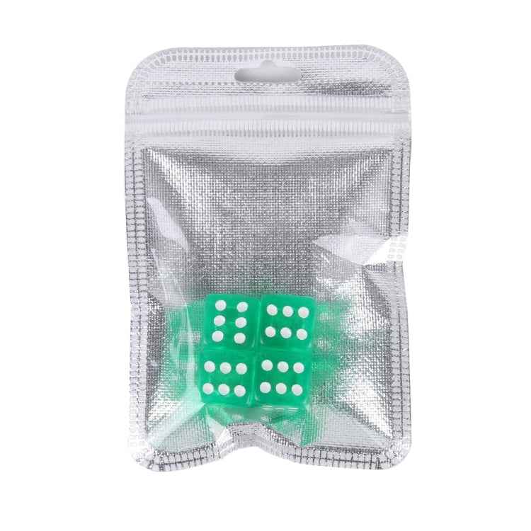 4 PCS Plastic Plated Dice Shape Universal Tire Valve Stem Cap