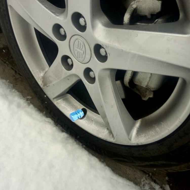4PCS SA Metal Plated Hexagon Shape Universal Tire Valve Stem Cap