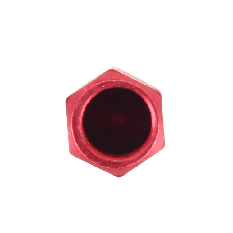 4PCS SA Metal Plated Hexagon Shape Universal Tire Valve Stem Cap