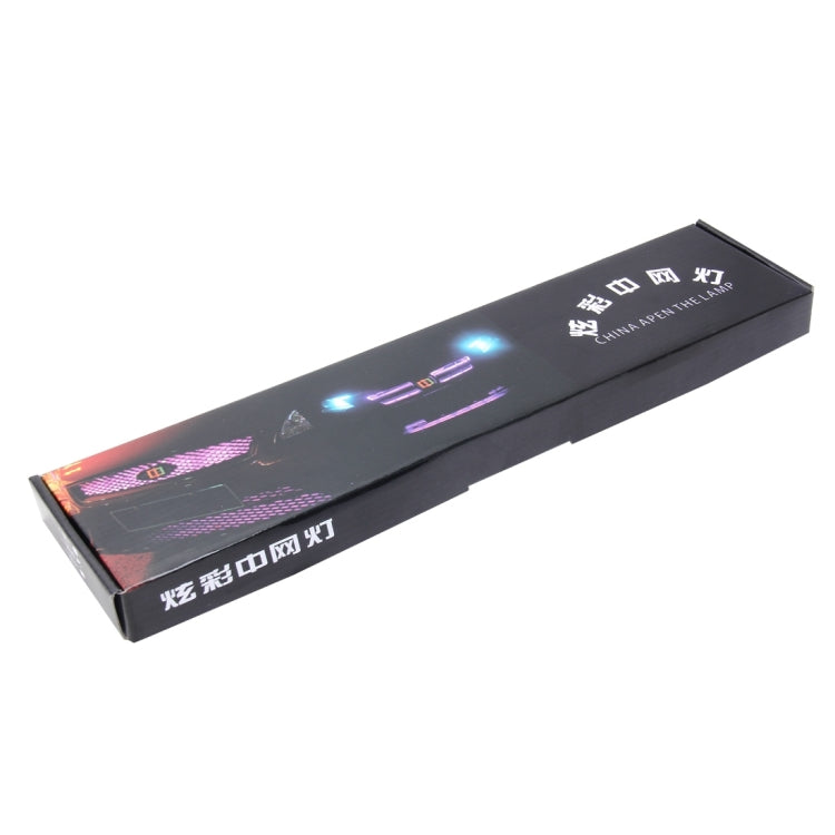 Flashing Lights 15W LED Car in The Network Lights One Drag Four Emblem Eyes Daytime Running Lights LED Universal Car Warning Strobe Flash light Car in The Network Decorative Knight Lights, Cable Length: 75cm