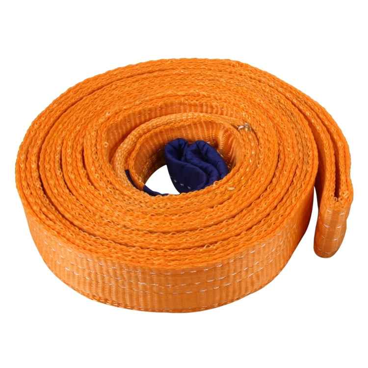 ZONGYUAN ZY-0223 Car 5m×5cm 8 Ton Towing 2 Ton Lifting Rope Straps High Strength Cable Cord Heavy Duty Recovery Securing Accessories for Cars Trucks(No Hook)