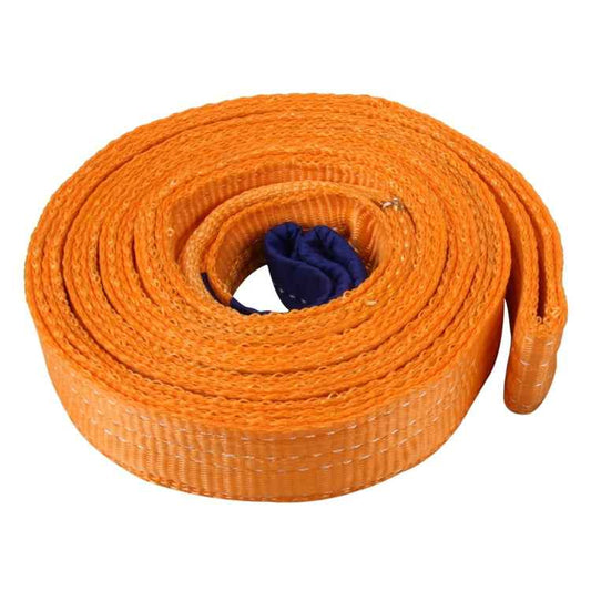 ZONGYUAN ZY-0223 Car 5m×5cm 8 Ton Towing 2 Ton Lifting Rope Straps High Strength Cable Cord Heavy Duty Recovery Securing Accessories for Cars Trucks(No Hook)