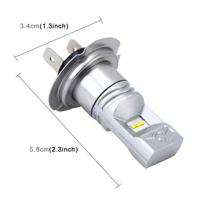H7 60W 900 LM 6000K Car Fog Lights with 6 CSP Lamps, DC 12V