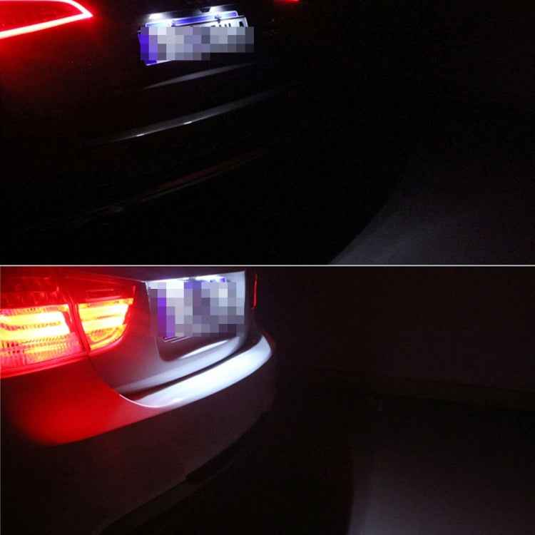 2 PCS License Plate Light with 18  SMD-3528 Lamps for Volkswagen,2W 120LM,6000K, DC12V(White Light), For Volkswagen1