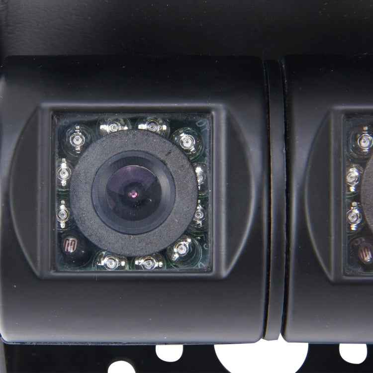 Dual Head Universal 720×540 Effective Pixel  50HZ / NTSC 60HZ CCD Waterproof Car Rear View Backup Camera With 24 LED Lamps
